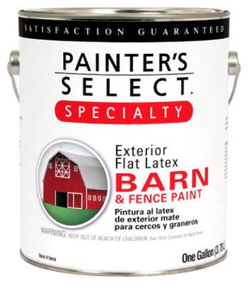 Barn & Fence Paint, Latex, Flat, Ranch Red, 1-Gal., Must Purchase in Quantities of 2