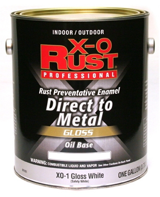 Interior/Exterior Anti-Rust Enamel, Gloss White, Oil-Base, 1-Gal.