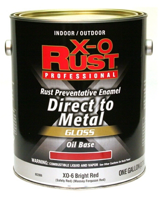 Premium Interior/Exterior Anti-Rust Enamel, Gloss Bright Red, Oil-Base, 1-Gal.