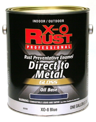 Premium Interior/Exterior Anti-Rust Enamel, Gloss Blue, Oil-Base, 1-Gal.
