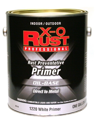 Professional Interior/Exterior Anti-Rust Primer, White Metal, Oil-Base, 1-Gal.