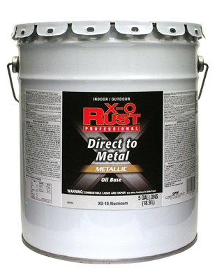 Oil-Base Paint, Gloss, Aluminum, Interior/Exterior, 5-Gal.