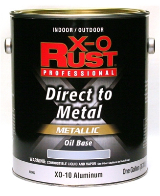 Interior/Exterior Anti-Rust Enamel, Gloss Aluminum, Oil-Base, Not VOC-Compliant, 1-Gal.