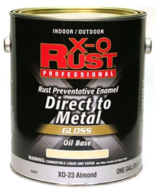 Premium Interior/Exterior Anti-Rust Enamel, Gloss Almond, Oil-Base, 1-Gal.
