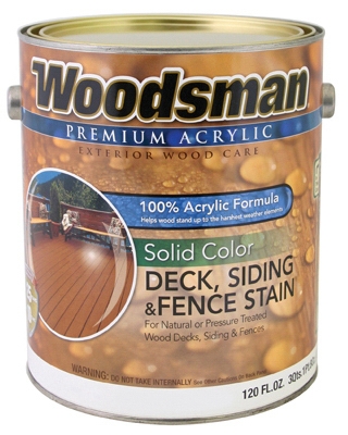 Acrylic Latex Deck Stain, Solid-Color Light Base, 1-Gal.