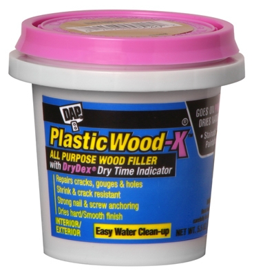 Plastic Wood-X Stainable Wood Filler with DryDex Dry Time Indicator, 5.5-oz.
