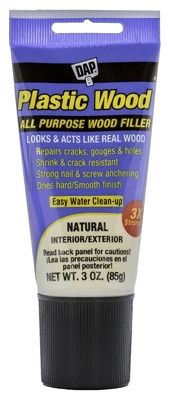 Plastic Wood Latex Wood Filler, 3-oz. Tube