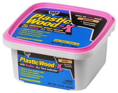 Plastic Wood-X Stainable Wood Filler with DryDex Dry Time Indicator 32-oz.