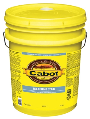 Cabot Bleaching Stain 100% Acrylic - Natural Driftwood Gray - 5 Gallon