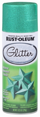 Specialty Glitter Spray Paint, Turquoise, 10.25-oz.