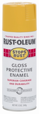 Stops Rust Gloss Spray Paint, Tuscan Sun, 12-oz.