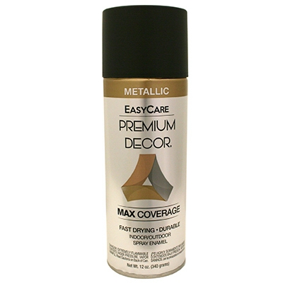 Premium D cor, Metallic Spray Paint, Oil Rubbed Bronze, 12-oz.