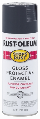 Stops Rust Gloss Spray Paint, Deep Slate, 12-oz.