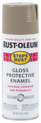 Stops Rust Gloss Spray Paint, Cambridge Stone, 12-oz.