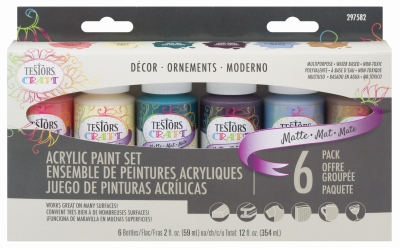 6PK 2OZ Matte Paint Set