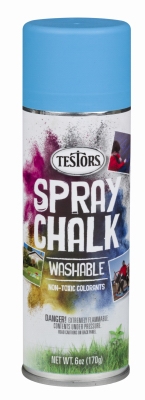 Spray Chalk Paint, Washable, Matte Blue, 6-oz.