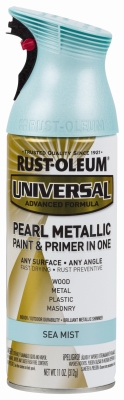 Metallic Spray Paint, Pearl Sea Mist, 11-oz.