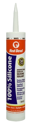 Window/Door Silicone Sealant, White, 10.1-oz.