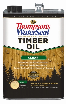 Penetrating Timber Oil, Exterior Wood Protector, Clear, 1-Gal.