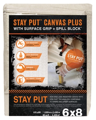 Stay Put Canvas Plus Dropcloth