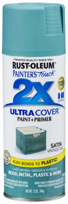 Painters Touch 2X Spray Paint, Satin Teal, 12-oz.