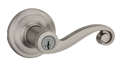Signature Satin Nickel Lido Entry Lever With SmartKey