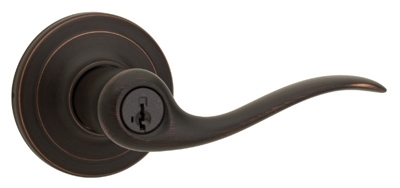 Signature Bronze Tustin Universal Keyed Entry Lever