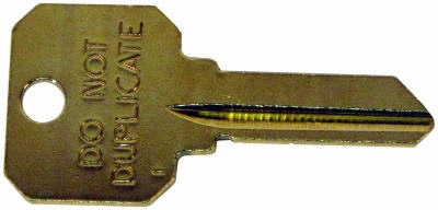 Schlage No Duplicate Key Blank