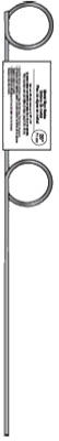 Sign Stake, Metal Pigtail, 28-In.