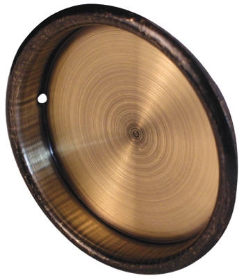 2-Pack 2-1/8-Inch Round Mortise Brass Pull Handle