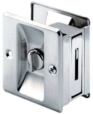 Solid-Brass Pocket Door Lock & Pull