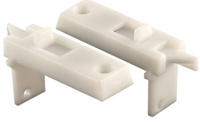 White Spring-Loaded Vinyl Tilt Latch