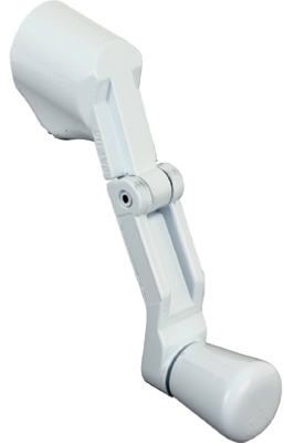 Universal White Casement Folding Crank Handle