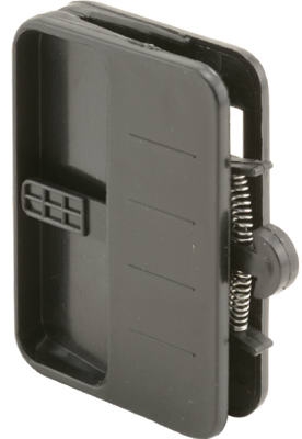 Sliding Screen Door Latch & Pull, Black Plastic