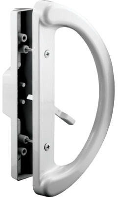 Sliding Patio Door Handle Set, White