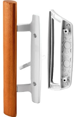 Sliding Patio Door Handle Set, White