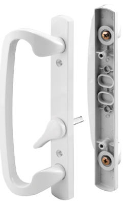 Sliding Patio Door Handle Set, White