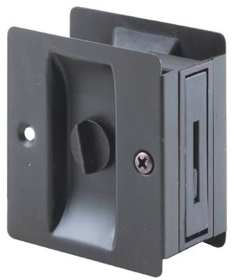 Solid-Brass Pocket Door Lock & Pull