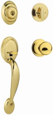 Polished-Brass Dakota Entry Handleset