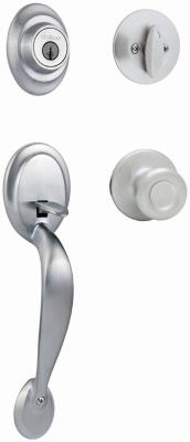 Satin Chrome Dakota Entry Handleset