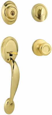 Polished-Brass Dakota Handleset