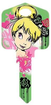 Disney Tinker Bell Wingin' It Painted Key Blank
