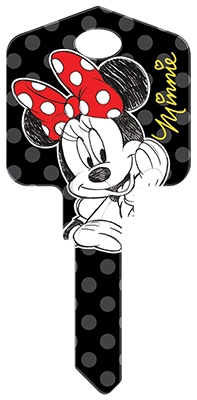 Disney Minnie Mouse Painted Key Blank