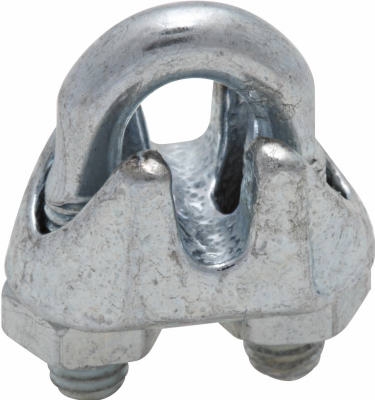 Wire Cable Clamp, Stainless Steel, 3/16-In.