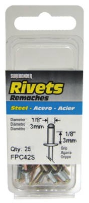 25-Pack Short Steel Rivet