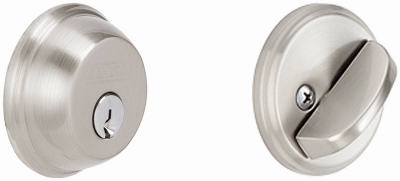 Satin Nickel  Single-Cylinder Deadbolt