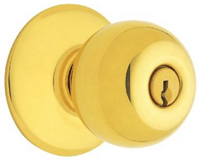 Bright Brass Storeroom Lockset