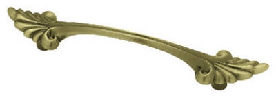 Cabinet Pulls, Antique Brass Traditional Bow, 3-In., 2-Pk.