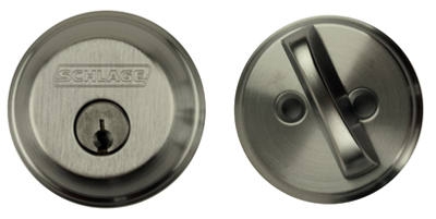 Single Cylinder Deadbolt, Satin Chrome