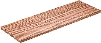 Shelf, Simulated-Oak Melamine, 10 x 24-In., Must Purchase in Quantities of 5